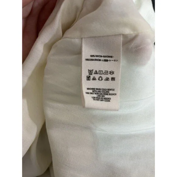 Free People Babydoll Mini Dress Women's 2 Green Floral Spaghetti Swing Fairy New - Picture 10 of 12